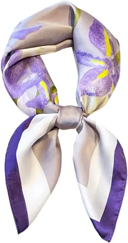 Miniatura 130 de FONYVE - Pañuelo de satén sedoso de tamaño mediano para mujer, cuadrado, 27.5 x 27.5 pulgadas