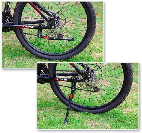 Miniatura 6 de UHACKER Soporte lateral trasero ajustable para bicicleta de aluminio para bicicletas de 22"-26