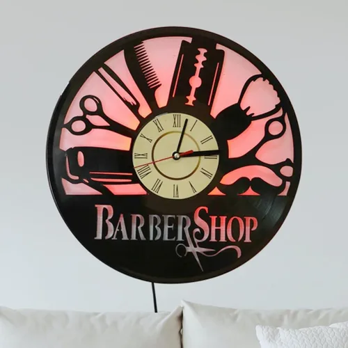 Miniatura 11 de AIFLM Reloj de pared personalizado para peluquería con texto personalizado, reloj de pared para peluquería, peluquería, reloj de pared, regalo único