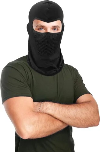 Miniatura 4 de 9 piezas de pasamontañas de verano transpirable protección contra el polvo cuello bufanda de cara completa para actividades al aire libre