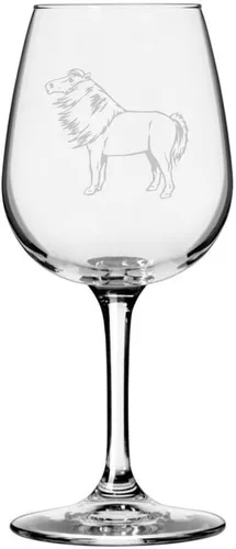Miniatura 88 de Morgan Body Horse - Copa de vino grabada multiusos (12.75 onzas)