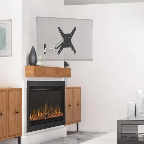 Miniatura 2 de VIVO Montura de pared para TV contrabalanceada de 26 a 55 pulgadas, brazo articulado neumático de resorte ajustable en altura, Max 400x400mm VESA