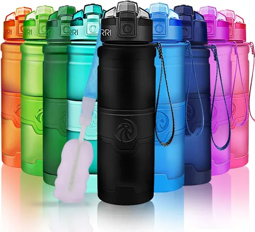 Miniatura 21 de Botella de agua deportiva Zorri, 400/500/700ml/1L, sin BPA, a prueba de fugas, ligera, botellas Tritan para exteriores, camping, ciclismo, fitness