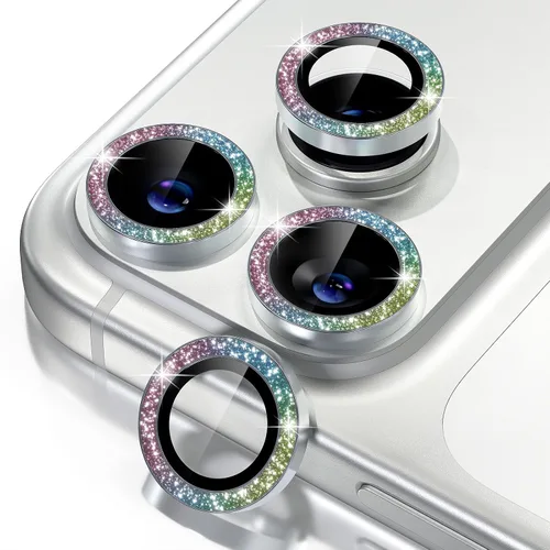 Miniatura 37 de Misea Compatible con iPhone 17 Pro/iPhone 17 Pro Max Protector de Lente de Cámara Brillante, Vidrio Templado 9H Cubierta de Cámara Protector