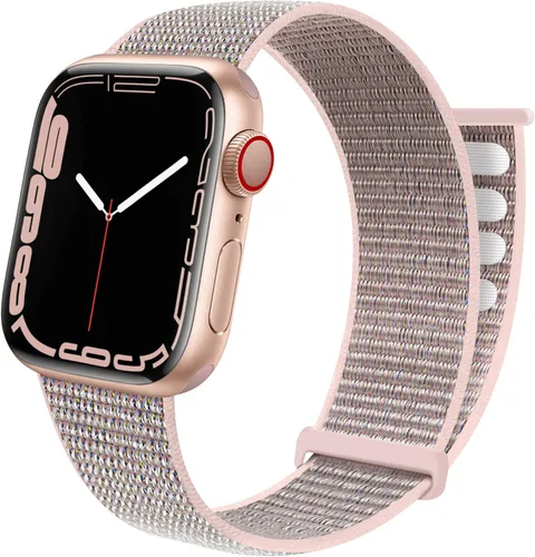 Miniatura 20 de Correa deportiva compatible con Apple Watch Band de 1.496 in, 1.575 in, 1.654 in, 1.732 in, iWatch Series 6 5 SE 4 3 2 1, correa de nailon con azul