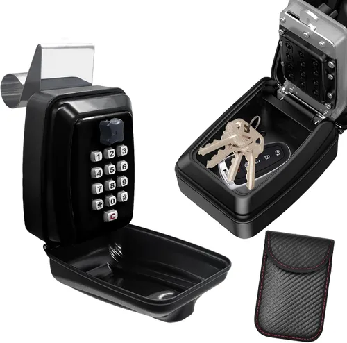 Miniatura 8 de Mejora SL-591 Caja de bloqueo de llave de coche, caja de bloqueo de ventana de automóvil para Turo, caja de bloqueo de botón de perforación