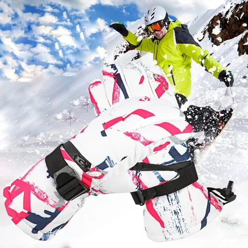 Miniatura 8 de Ski Gloves, ProChosen Winter Warm Gloves Men Women, Waterproof Nonslip Breathable Touchscreen Snow Gloves, Snowboarding Gloves for Cold Weather