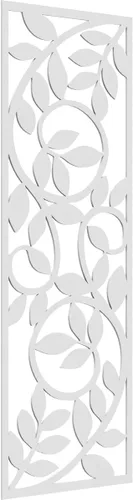 Miniatura 75 de 9 3/8"W x 24 3/8"H x 1/4"T Utica Decorativo Fretwork Madera Paneles de Pared, Abedul
