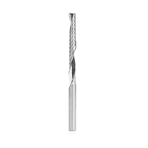 Miniatura 10 de Amana Tool - 51414 Carburo sólido CNC espiral 'O' sola flauta, corte de plástico 3/8 de diámetro x 1