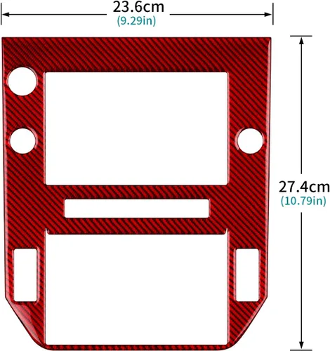 Miniatura 3 de AIRSPEED Para Subaru WRX/WRX STI 2022 2023 Cubierta del marco de navegación de la consola central del automóvil Cubierta del marco de navegación