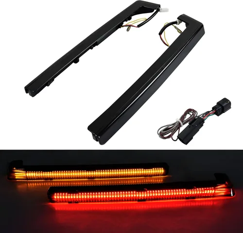 Miniatura 2 de Kit de Luces LED de Marcador Lateral de Acento con Lente Ahumada para Tour Pack con Luz de Señal de Giro para Harley Davidson Touring Road Glide