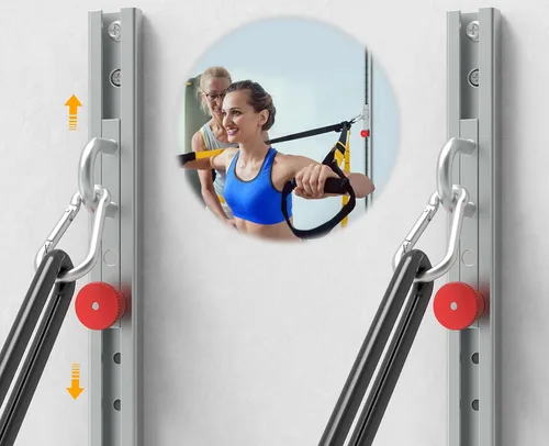Anclaje de pared de banda de resistencia, anclajes de entrenamiento de montaje en pared para entrenamientos de gimnasio en casa, correas de peso