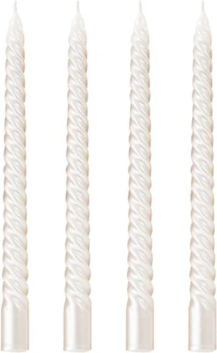 Miniatura 13 de Wrcevtor Juego de 4 velas cónicas de 8 pulgadas 7.5 horas de combustión limpia sin aroma, para bodas, fiestas, decoración del hogar y ocasiones