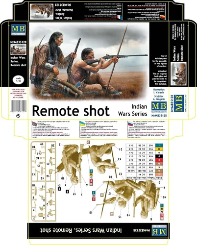 Miniatura 2 de Master Box Kit de construcción de modelos de plástico Indian Wars Series Remote Shot 1/35 35128