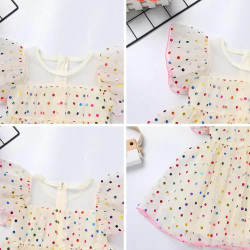 Miniatura 4 de Baby Girls Tutu Dress Sparkle Sequin Heart Princess Birthday Pageant Wedding Party Dresses Ruffle Tulle Gown Outfits