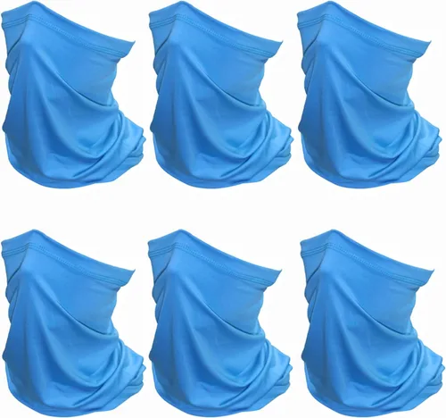 Miniatura 12 de SHEVERCH Paquete de 6 polainas para el cuello, máscara facial, protección solar, máscara facial refrescante, resistente al viento, a prueba