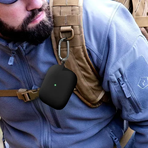 Miniatura 6 de Funda para AirPods Pro 2 con kit de limpieza, compatible con Airpods Pro de 2ª/1ª generación (cable USB-C) con llavero para mujeres y hombres, azul