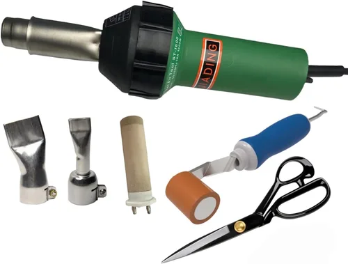 Miniatura 4 de Soldador profesional de plástico de aire caliente de 110 V 1600 W, antorcha de aire caliente, pistola de soldadura de PVC de plástico con boquilla