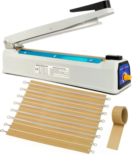 Miniatura 13 de Sellador térmico Impulse de 16 pulgadas para bolsas Mylar, máquina selladora de calor para bolsas de plástico/polietileno/galletas, sellador manual