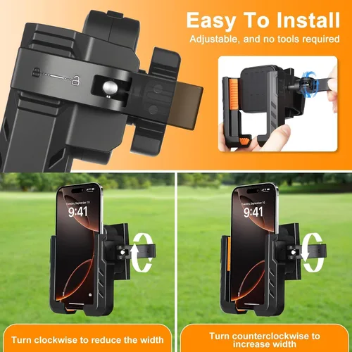 Miniatura 4 de Soporte magnético para carrito de golf, compatible con EZGO/Club Car/Yamaha, con imanes N52 mejorados y rotación de 360°, soporte de teléfono