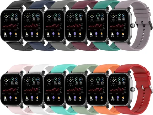 Miniatura 2 de QGHXO Banda para Amazfit Bip 3/Bip 3 Pro/Bip U Pro/Bip S lite/Bip/Bip Lite/Bip S/Bip U, banda de silicona suave de repuesto para Amazfit GTS 4/GTS 4