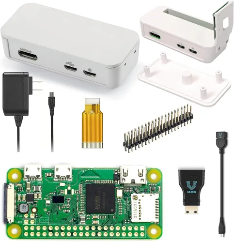 Miniatura 10 de Raspberry Pi Zero W Basic Starter Kit - Incluye placa Pi Zero W, fuente de alimentación y estuche multiusos (caja de plástico transparente)