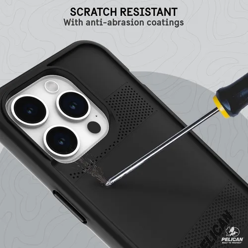 Miniatura 5 de Pelican Protector Series - Funda para iPhone 15 Pro de 6.1 pulgadas [compatible con MagSafe], funda magnética para teléfono con tecnología negro