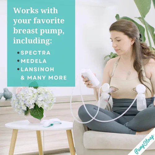Miniatura 6 de Brasier de bombeo manos libres, brasier de extractor de leche para bombas de lactancia materna para mujeres, bustier de bombeo manos libres