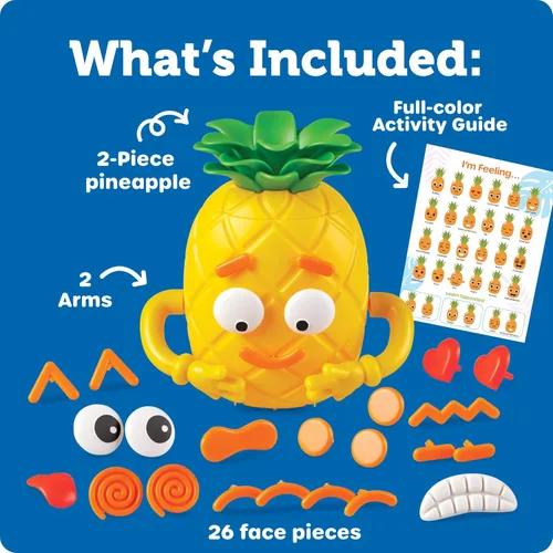 Miniatura 7 de Learning Resources Big Feelings Pineapple Deluxe Set - Juguetes de motricidad fina, herramientas de regulación de habilidades socioemocionales