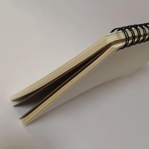 Miniatura 6 de YUREE - Cuaderno en espiral/Diario en espiral rayado, cuaderno con tapa dura de papel kraft marrón B5, alambre encuadernado, 70 hojas (140 páginas)