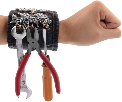 Miniatura 13 de GOOACC Juego de bandejas magnéticas plegables de 3 tamaños, bandejas de herramientas plegables de silicona negra, organizador para tornillos