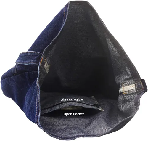 Miniatura 4 de ROUROU Bolso bandolera de tela vaquera para mujer, bolso cruzado de lona de gran capacidad