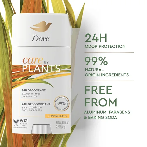 Miniatura 4 de Dove Care by Plants - Desodorante en barra para una protección duradera del desodorante, desodorante sin aluminio, 2.6 onzas, 3