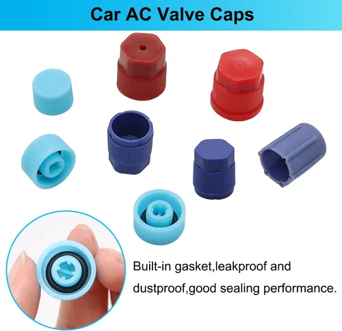 Miniatura 3 de TWTADE Kit de núcleo de válvula de aire acondicionado para automóvil, A/C R12 R134a, núcleos de vástago de válvula Schrader de refrigeración