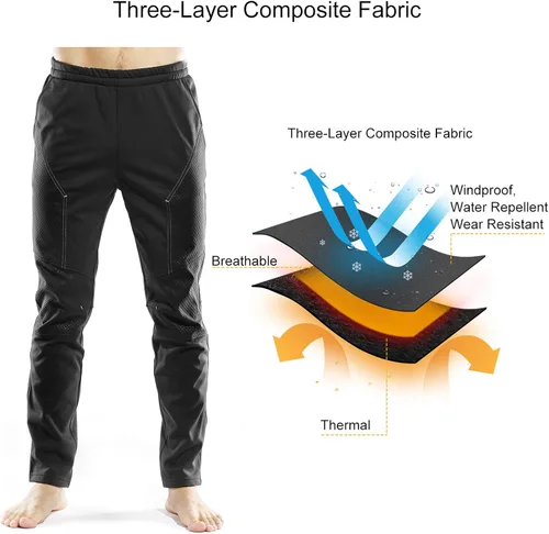 Miniatura 3 de INBIKE pantalones de invierno forro polar térmico para Multi deportes al aire libre.