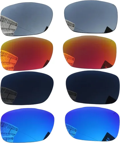 Acefrog 4 pares de lentes polarizados de repuesto para gafas de sol Oakley TwoFace OO9189, ajuste perfecto, inastillables, antiarañazos, paquete