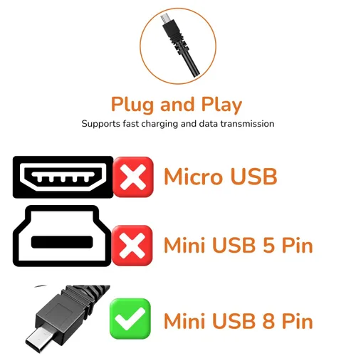Miniatura 2 de Master Cables - Cable USB de transferencia de datos y carga compatible con cámaras Panasonic Lumix, cable USB de repuesto para cámaras DMC-FH, FS