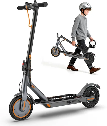 Miniatura 20 de MAXSHOT Scooter eléctrico para adultos, neumáticos de 8.5/10/14 pulgadas, 19/22 mph, motor de 350 W/500 W, rango de 21-28 millas, plegable con doble