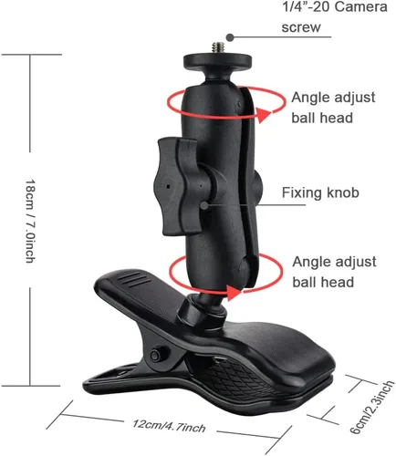 Miniatura 3 de Soporte para teléfono de guitarra, soporte de cámara de acción para guitarra