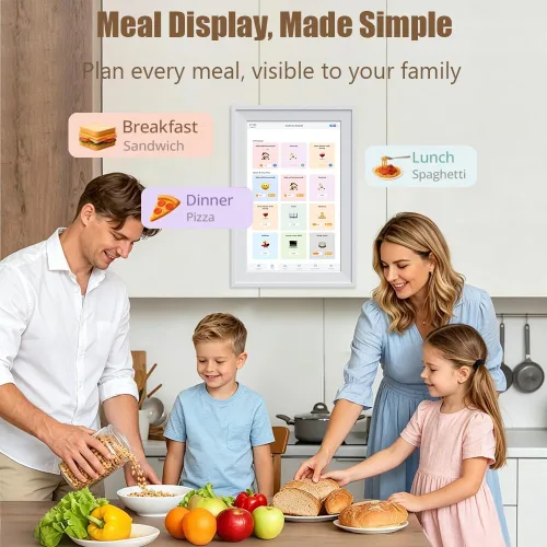 Miniatura 5 de Calendario digital de 10.1 pulgadas con pantalla táctil IPS, calendario electrónico inteligente y planificador con control de aplicaciones gratuito