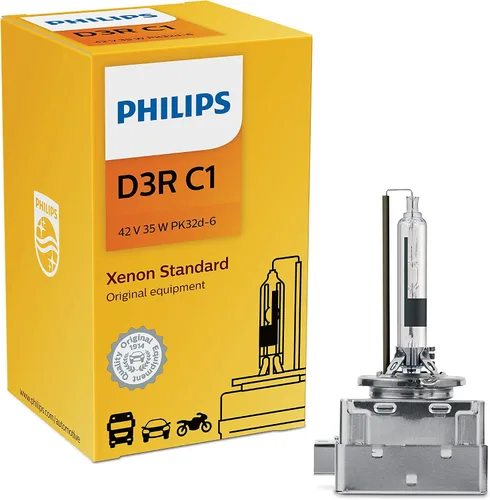 Miniatura 10 de Philips Automotive Lighting D1R - Bombilla de xenón HID auténtica para faros delanteros con luz blanca intensa de 4200 K, se adapta a determinadas