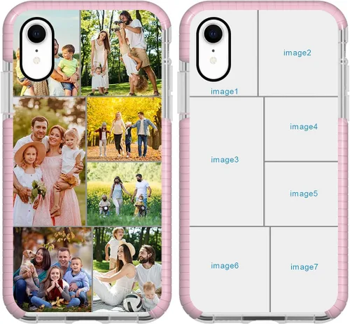 Miniatura 21 de Funda de teléfono personalizada para iPhone XR, diseño personalizado de fotos de collage de múltiples imágenes, resistente a los golpes, resistente