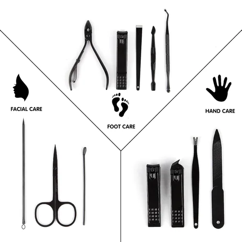 Miniatura 2 de Kit de Uñas Tumkun, Kit de Manicura, Kit de Cuidado de Uñas Para Hombres, Juego de Manicura y Pedicura, Kit de Cortaúñas para Uñas de los Pies, Kit