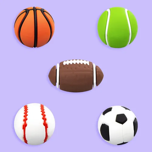 Miniatura 6 de Dijes de decoración deportiva 3D para baloncesto, fútbol, golf, béisbol, voleibol, fútbol, tenis, regalo para niños, niñas, adolescentes, hombres
