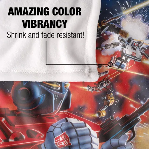 Miniatura 4 de Manta Transformers, 36 x 58 pulgadas, Autobot Box Art Silky Touch Super Soft