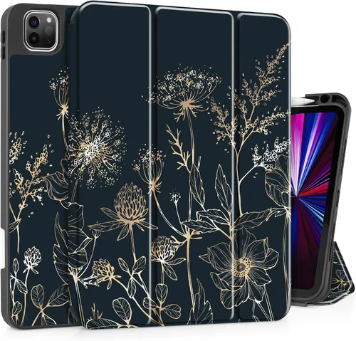 Miniatura 13 de May Chen Funda para iPad Pro de 11 pulgadas (4ª, 3ª, 2ª y 1ª generación) 2022 2021 2020 2018, soporte triple + soporte para lápiz + encendido