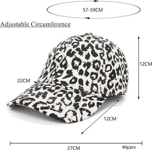 Miniatura 7 de Gorra de béisbol unisex 100% algodón estampado para hombres y mujeres, sombrero ajustable de mezclilla lavada