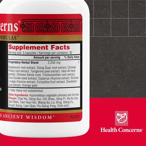 Miniatura 2 de Health Concerns Bupleurum Enredado Qi Formula – Suplemento de equilibrio hormonal y quiste para mujer – Fórmula tradicional china herbaria