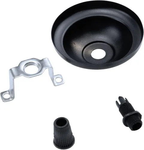 Miniatura 5 de Juego de 4 mini toldos de luz retro de 2.6 pulgadas de diámetro, placa de techo negra, base de chasis, accesorios de luz colgante