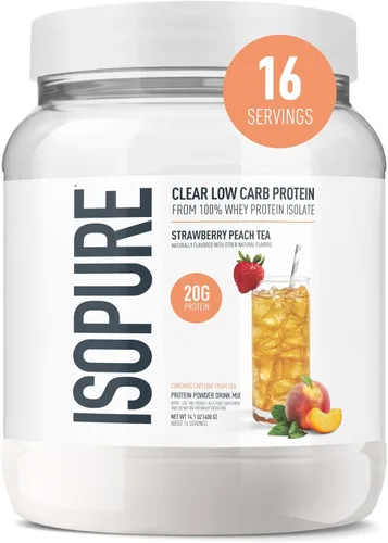 Miniatura 16 de Isopure - polvo de proteína de suero de leche con sabor a fruta ligera refrescante